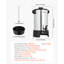 Urne à café commerciale, distributeur de boissons chaudes de 30 litres avec robinet sans goutte, cafetière commerciale à brassage rapide, contrôle automatique de la température, pour la restauration, les réceptions, les fêtes et les restaurants