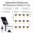 Brightech Ambience Pro Solar LED String Lights - Super Bright 27Ft Remote Control With 12 Shatterproof Bulbs, Waterproof Patio Lights, 4W Soft White