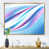 Toile avec cadre flottant or