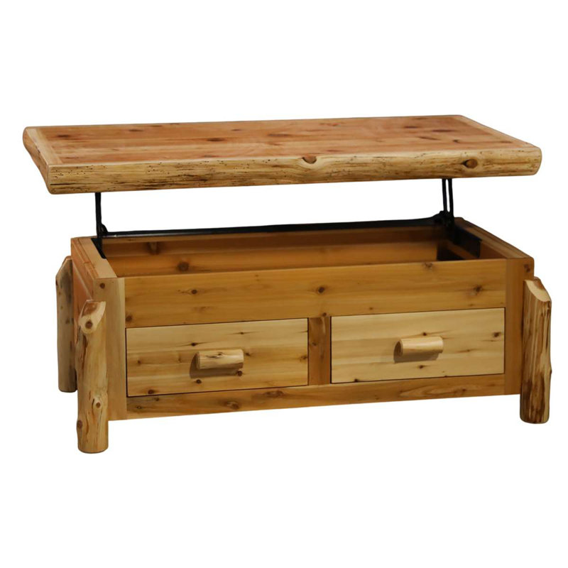 Table basse Cedar Log, Weathered