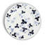 Wild Strawberry Inky Blue 10.7in Dinner Plate