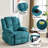 Power Lift Recliner Chair with Massage & Heat, Dual Motor Oversized, Steel Frame & Soft Fabric, 350lb Capacity-1094792237