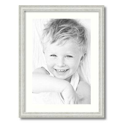 Wood Matte Picture Frame with Mat