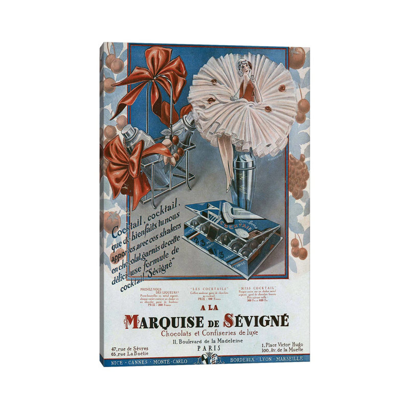 1929 Marquise De Sevigne by The Advertising Archives - Gallery-Wrapped Canvas Giclée on Canvas, Canvas