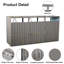 La remise à poubelle permet de ranger 3 poubelles en métal pour le rangement des ordures, en acier inoxydable galvanisé, une remise pour la cour de jardin-112433178