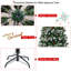 Arbre de Noël artificiel avec flocage enneigé de 5 pi avec aiguilles de pin et baies rouges The Holiday Aisle®