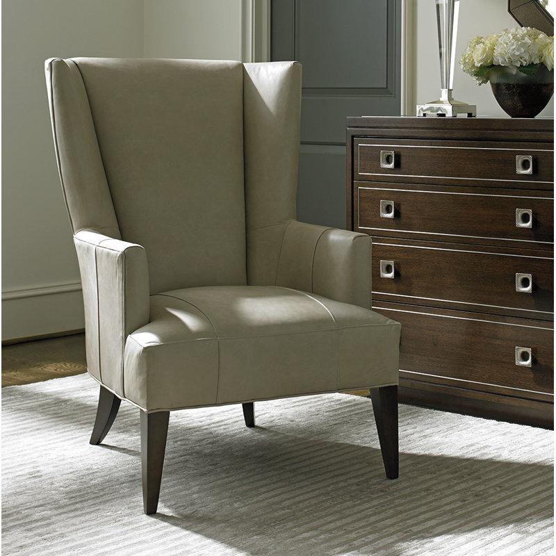 MacArthur Park Brockton Leather Wing Chair