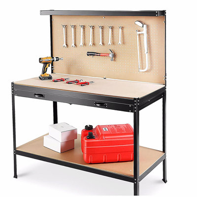 Table de travail 63 po avec rangement et outils