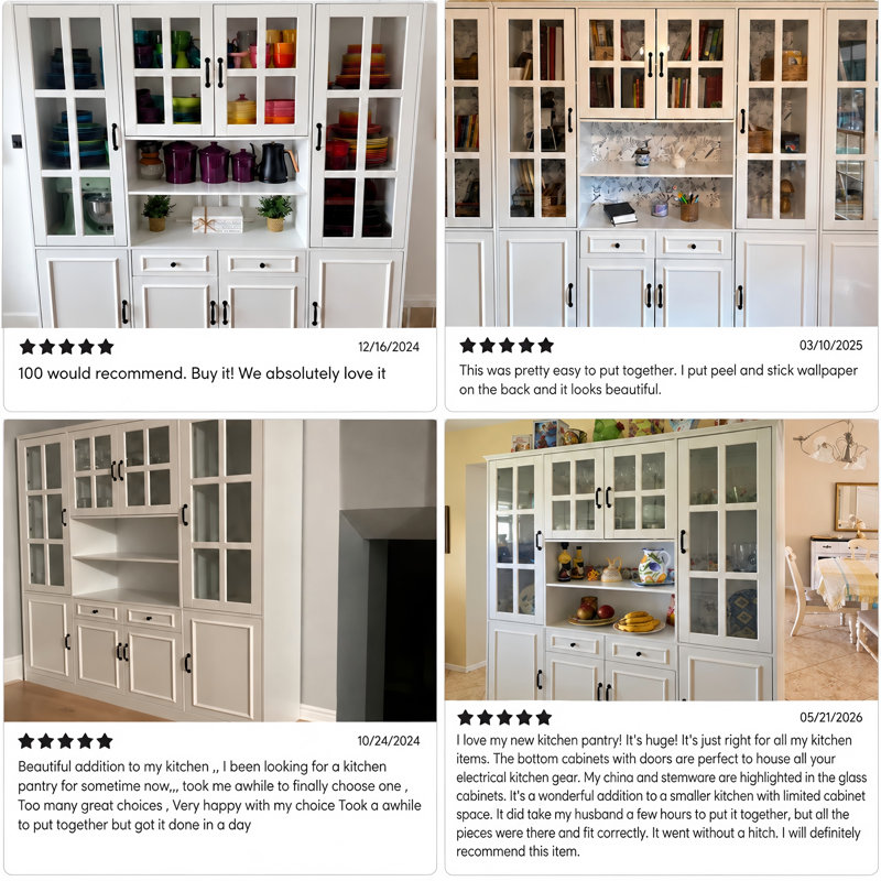 Barrett 78.7 " H Kitchen Pantry with Adjustable Shelves