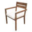 Ensemble de salle à manger spacieux en bois d'acacia de style moderne, idéal pour le jardin et la piscine