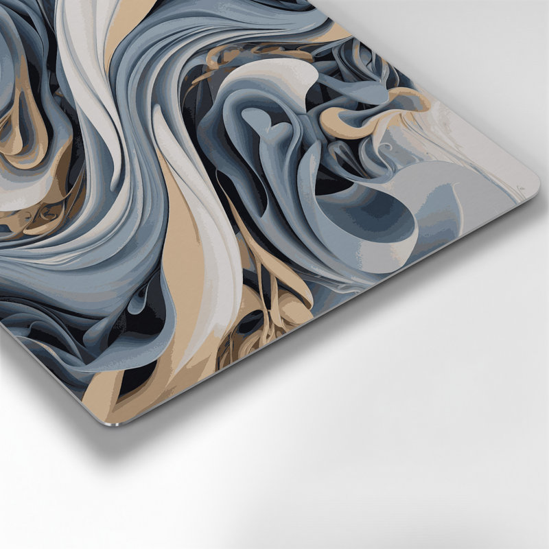 Art mural gris Biomorphic Abstraction 76