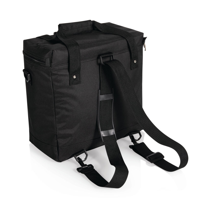 Black Insulated Polyester Picnic Cooler Tote Bag
