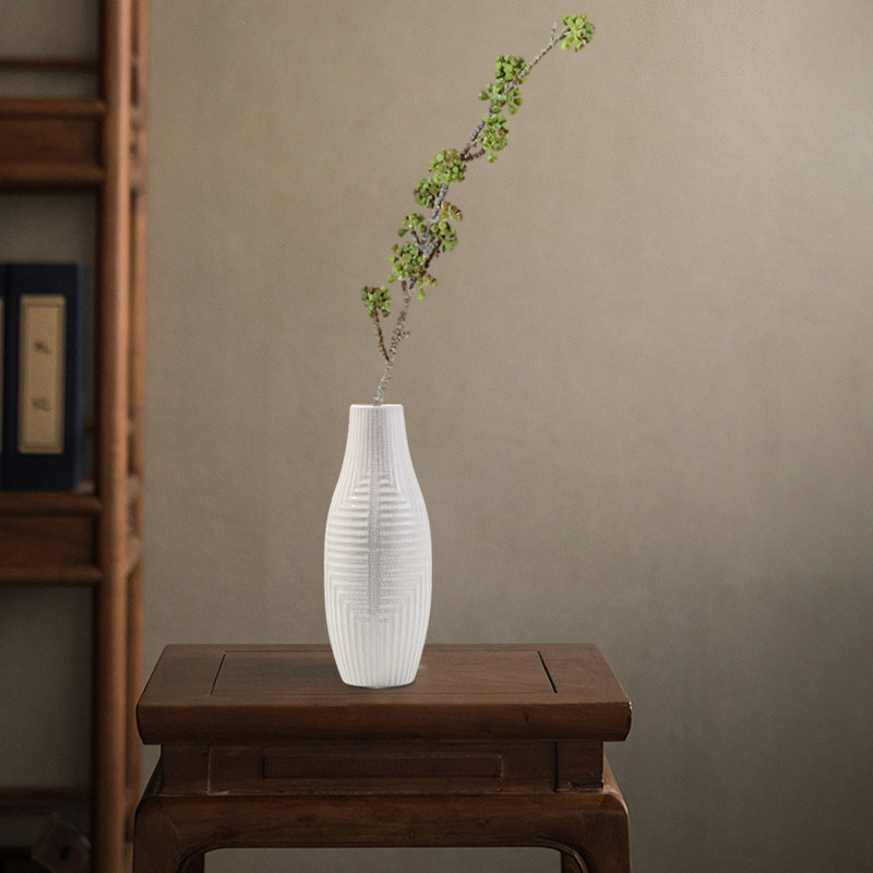 Ceramic Vase, Flower Vase, Modern Decor Vases, White