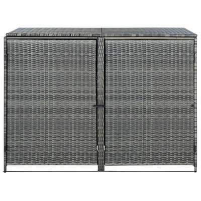 Double Wheelie Bin Shed