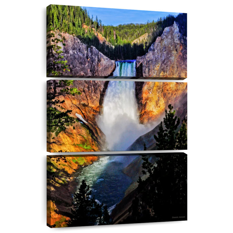 Alvord Wyoming Waterfall Wonder, H 38 po x l 24 po