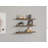 Modern Wall Shelf Set (3 Pieces), Walnut Color, 23.6 x 0.8 x 5.7 inches | 100% Melamine Coated Particle Board, Durable & Stylish | Perfect for Additional Storage in Home or Office, Easy Wall Mounting-620566384