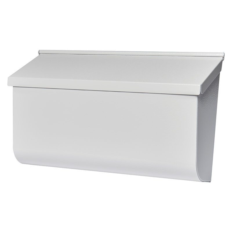 Woodlands Steel Wall Mounted Mailbox, White