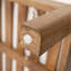 Chaise longue de patio en bois d'acacia avec dossier réglable