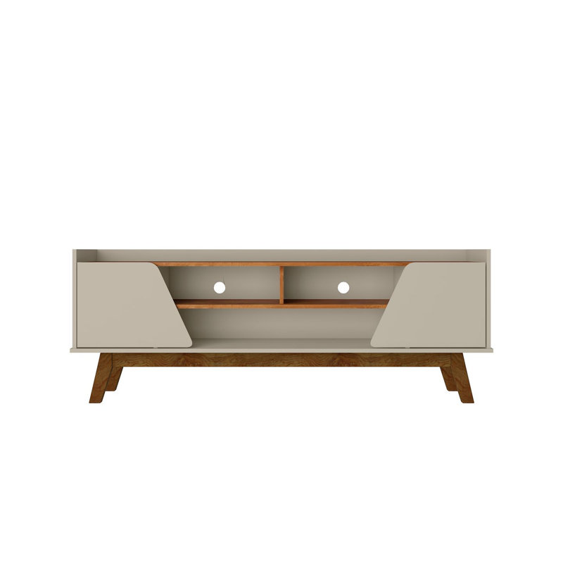 Marcus 62.99'' W One-Piece Storage Credenza, Greige/Nature