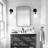 22 "x30" Metal Rectangular Bathroom Wall Mirror-577945857