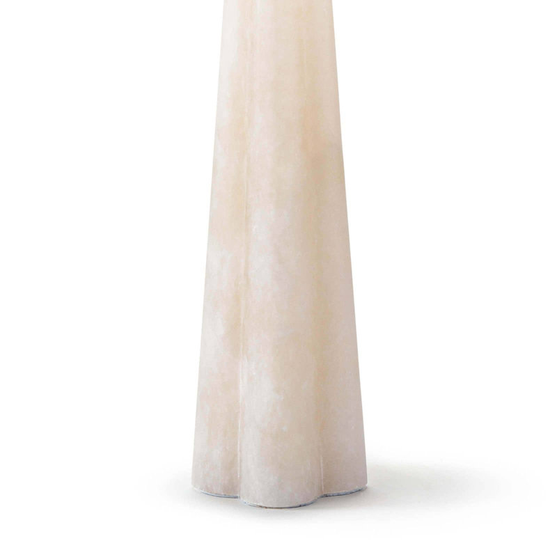 Petite lampe de table en albâtre Quatrefoil