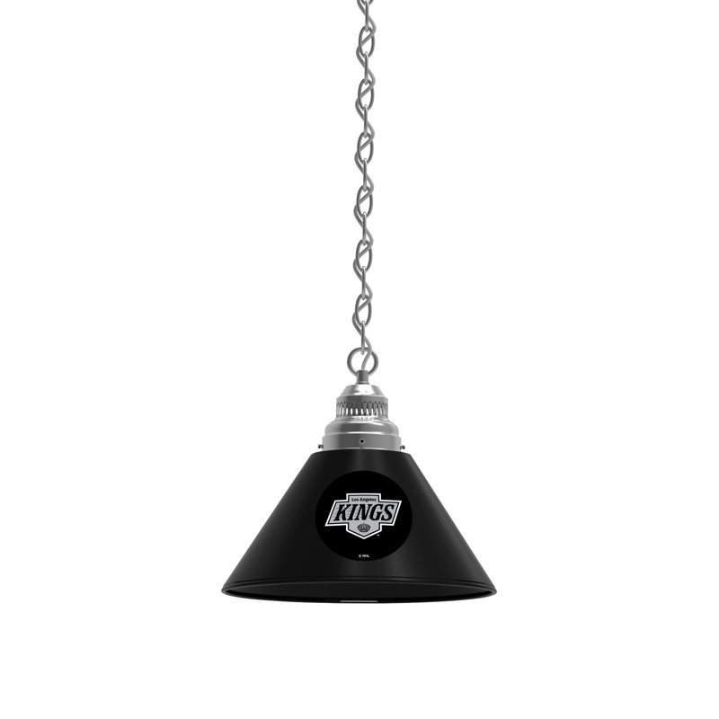 Luminaire suspendu conique 1 lumière NHL, Chrome, Los Angeles Kings