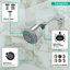 Pomme de douche réglable multifonction Clubmaster-120493906