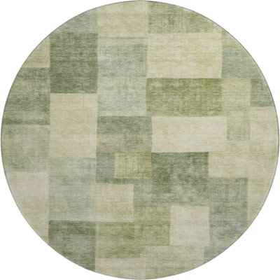 Premium Machine Washable Alijah AMF1261 Geometric Rug