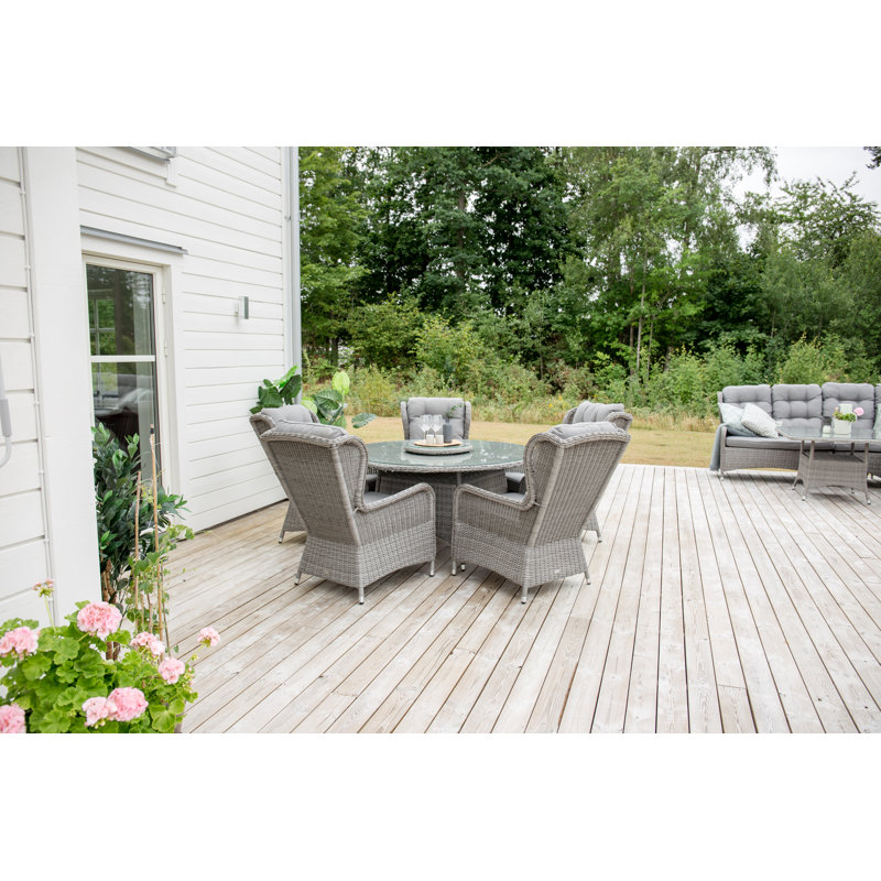 Demarcus Round Outdoor Dining Table , 140cm cm W 140cm cm D