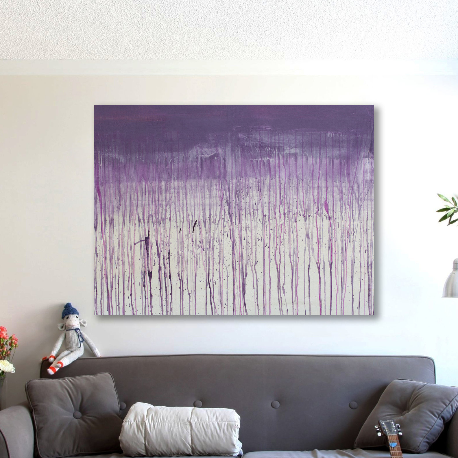 East Urban Home Purple Rain 2 by Kent Youngstrom - Wrapped Canvas ...