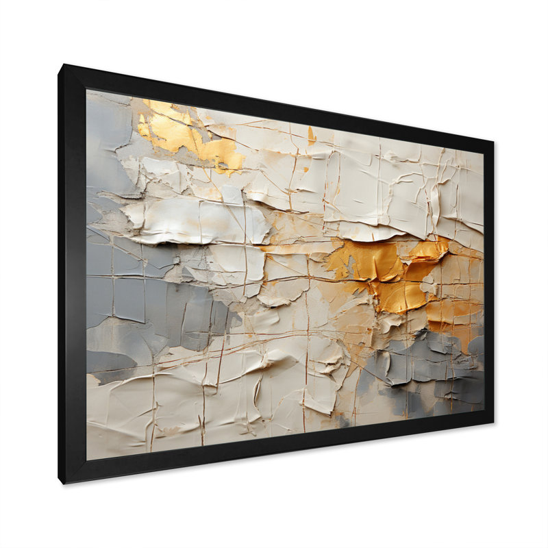Gervon Transcendent Textures IV, H 24 po x l 32 po x P 1 po, Cadre photo noir