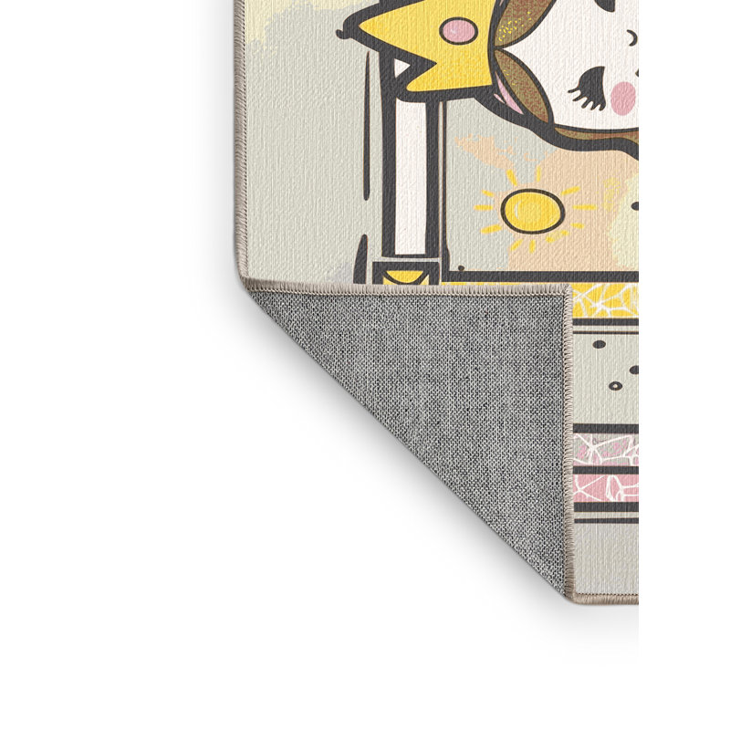 Tapis fantaisie lavable Gemma, Rectangulaire 2 pi x 3 pi