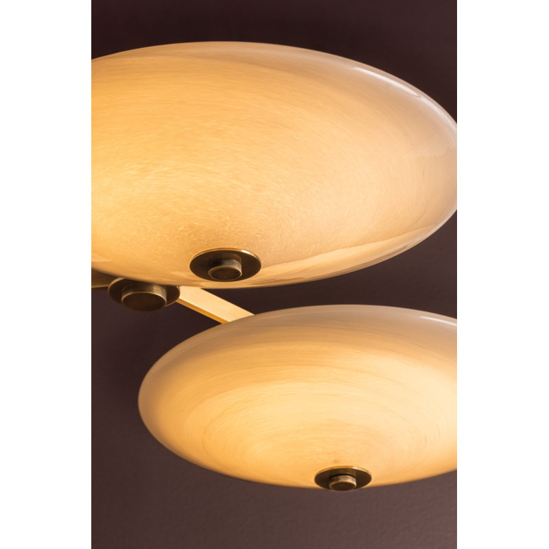 Cologne Flush Mount in Vintage Brass