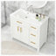 Ensemble de meuble-lavabo simple 36 po avec plateau Amijan