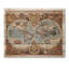 Ancienne carte du monde - impression rétro sur bois de pin naturel-58680160