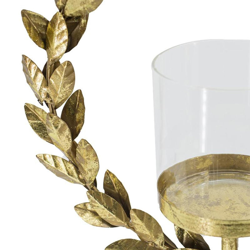 Ouragan floral en fer avec base en marbre