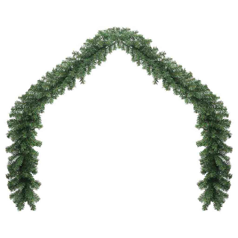 vidaXL Christmas Garland with 600 LEDs PVC, Green