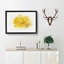 Sole Yellow Daffodil in Abstract - Picture Frame Painting Print on MDF-55726434-55726429