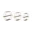Metal and Wood Hexagon Wall Shelf Sculpture for Home Decor - Decorative Wall Accent for Bedroom or Office - Set of 3, 26", 24", 21", Gold-89124669