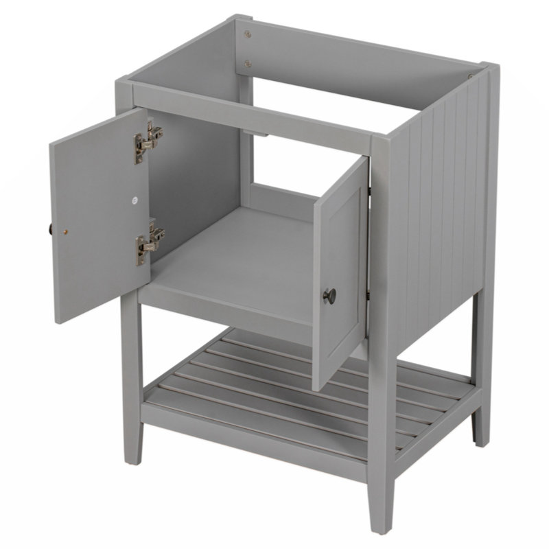 23.7'' Single Bathroom Vanity Base Only, Gray