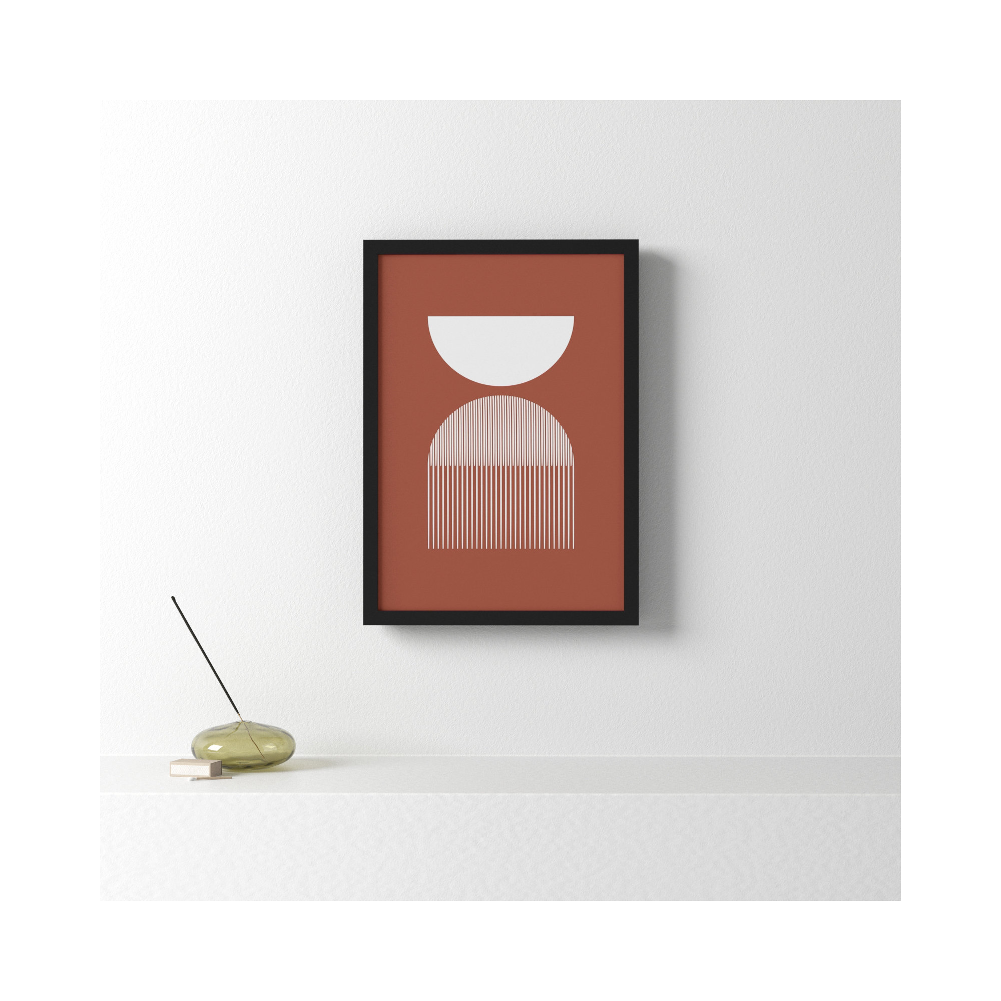 Mid 31 By Jacob Goossen, Black, 33" H x 23" W x 1" D
