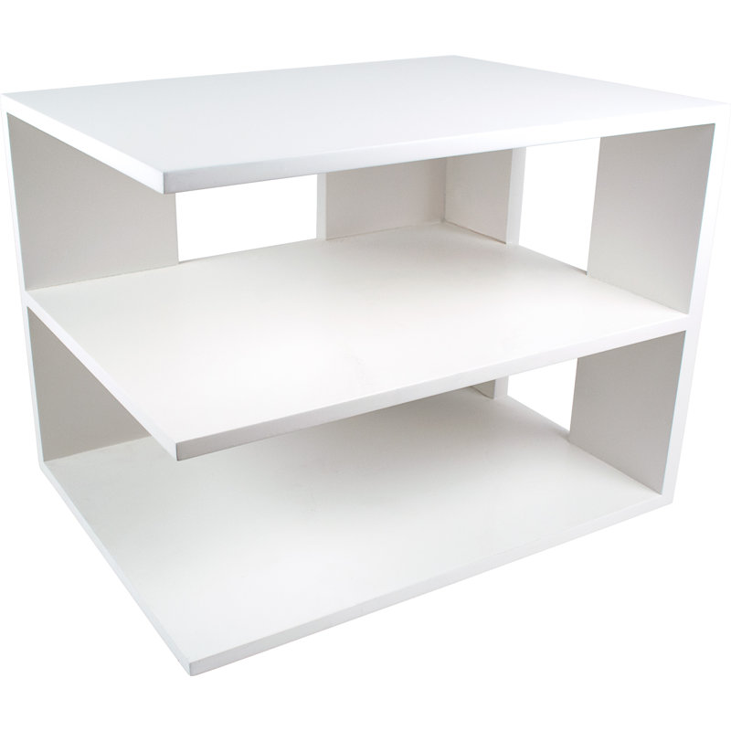 Tablette d’angle Castellon, Blanc pur