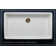 Luxury 36-Inch Solid Fireclay Farmhouse Sink, Flat Front