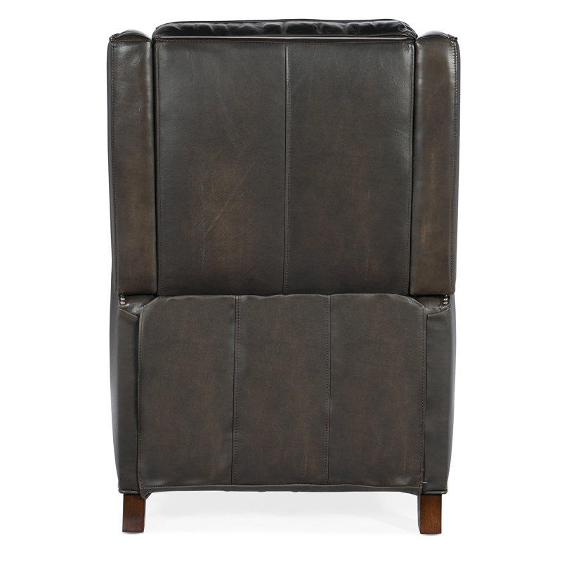 RC Recliner, Gray Genuine Leather