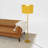 Orbit Floor Lamp Ochre and Gold
