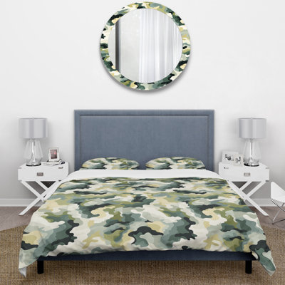 Retro Revival I - Camouflage Duvet Cover Set