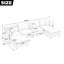 Canapé modulaire en U capitonné en chenille l 130 po Thadine avec coussins en mousse compressée et repose-pieds mobile Thadine-2020352090