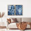 Blue Folliage Set High-Gloss Frameless Acrylic Glass Wall Art Floral & Botanical Print by Oliver Gal, Ready to Hang, 10 x 15-233518232-233518238