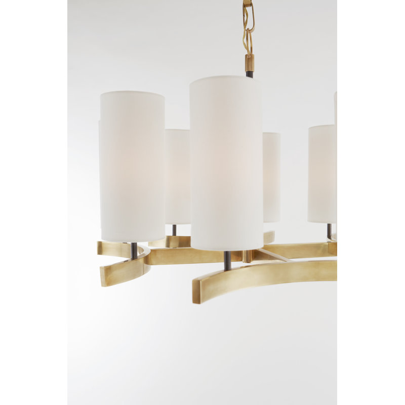 Suzanne Kasler Aimee Medium Chandelier, Bronze/Hand-Rubbed Antique Brass