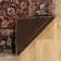 Emanuel Machine Woven Flatwave Cream and Rust Non Skid Backing Polyester Rug